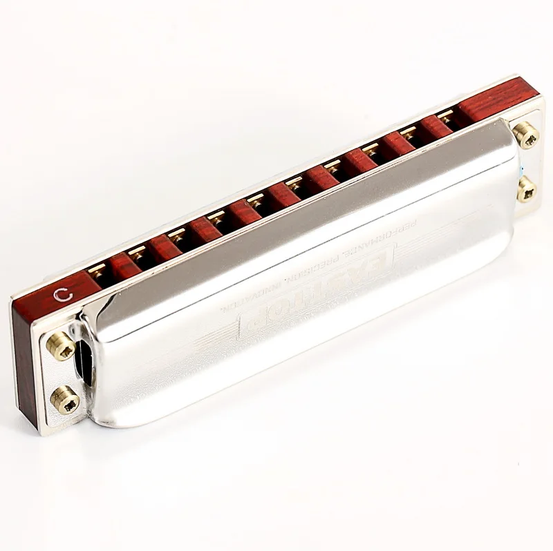 East top 10 Hole Professional Wood Comb Blues Harp Diatonic Mouth Organ For Players(PRO30)