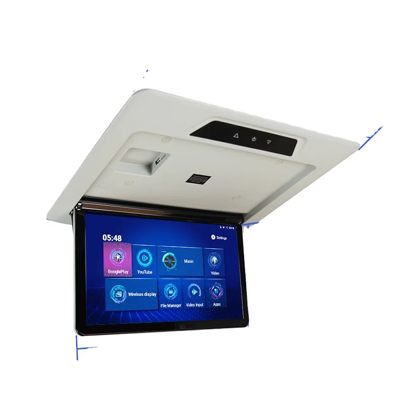 15.6inch slim design android bus tv OE-fit Car Roof Monitor for Alpha