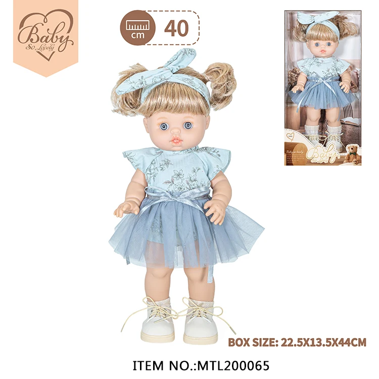 44CM Princess Lifelike Soft Touch Silicone Vinyl Full Body Reborn Toddler Girl Doll for Children