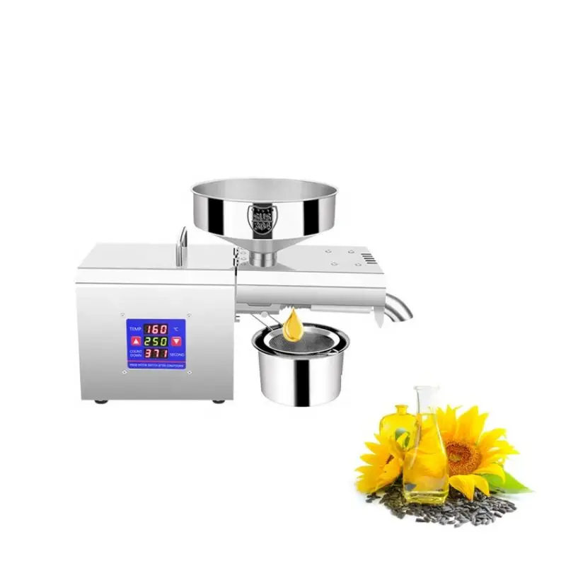 Hot Sale Coconut Processing Mini Oil Press Machine for Sunflower Sesame Seeds Oil Extraction