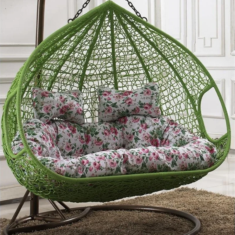 Home Garden Furniture Outdoor Luxury  Easy Cleaning rattan Patio Swing Egg Hanging Wicker Swing Chair