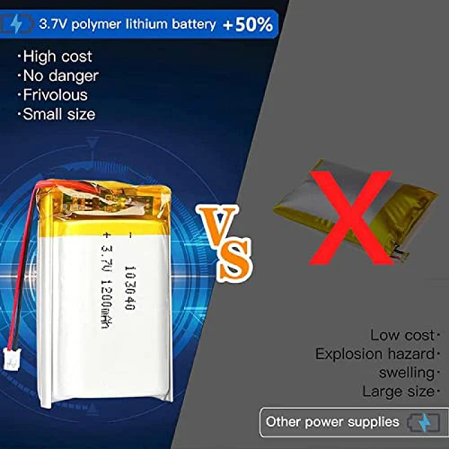 GPS Tracker lithium battery 621230 CB/IEC/UL certificated 3.7v 170mA li-polymer battery for telematic device