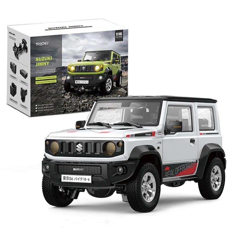 Радиоуправляемая модель автомобиля Suzuki Jimny 1:16 полномасштабный Электрический внедорожный HG4-53 грузовик с дистанционным управлением со световым звуковым распылителем