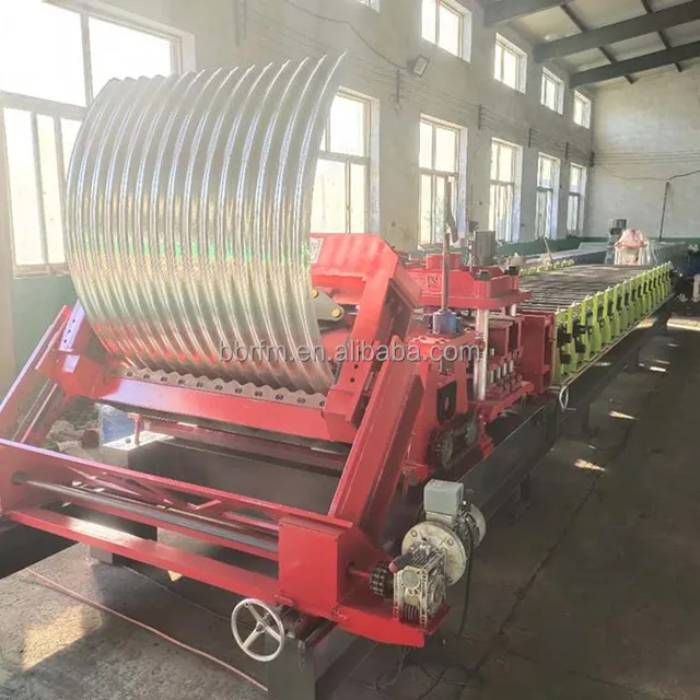 Automatic Metal Galvanized Steel Silo Cold Roll Forming Machinery