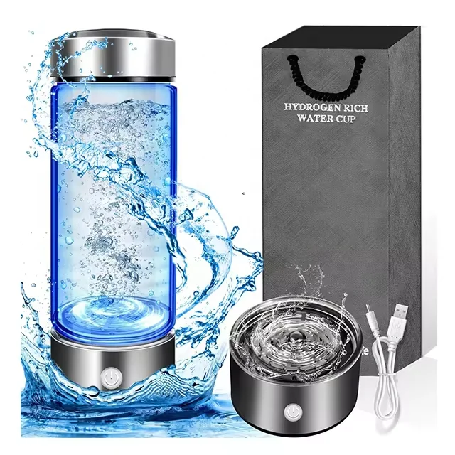 Portable Spe Pem V8 Hydrogen Water Generator Bottle