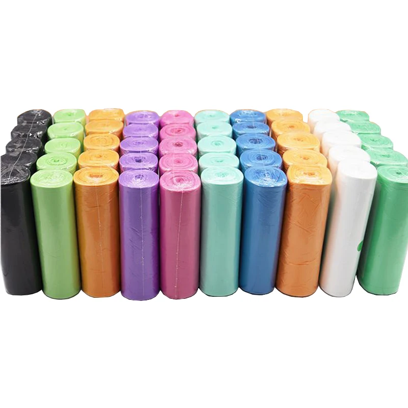 Factory Supply 50x60 Thickened Biodegradable Classification Garbage Bag Flat Mouth Trash Bag