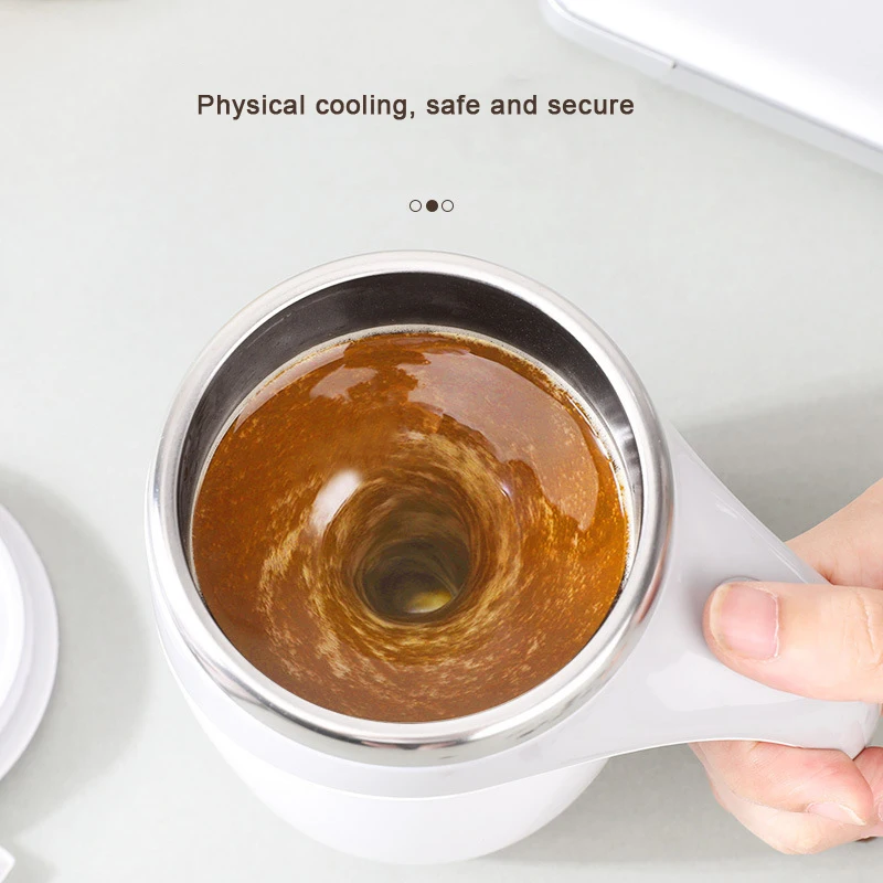 New Automatic Self Stirring Magnetic Mug Creative Stainless Steel Coffee Milk Mixing Cup Blender Lazy Smart Mixer Thermal Cup