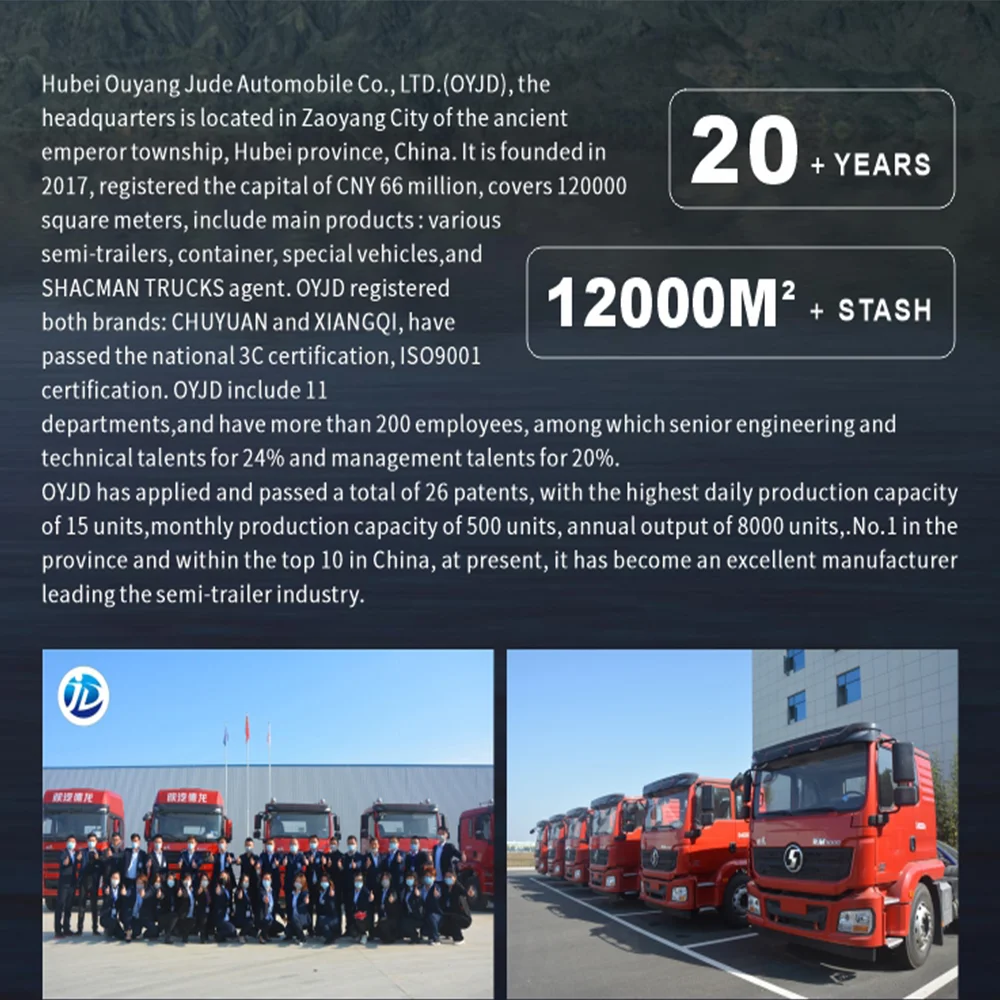 OYJD Truck Promotion flatbed trailer car trailer 4x4 steel 16 ft low flatbed transport semi-trailer