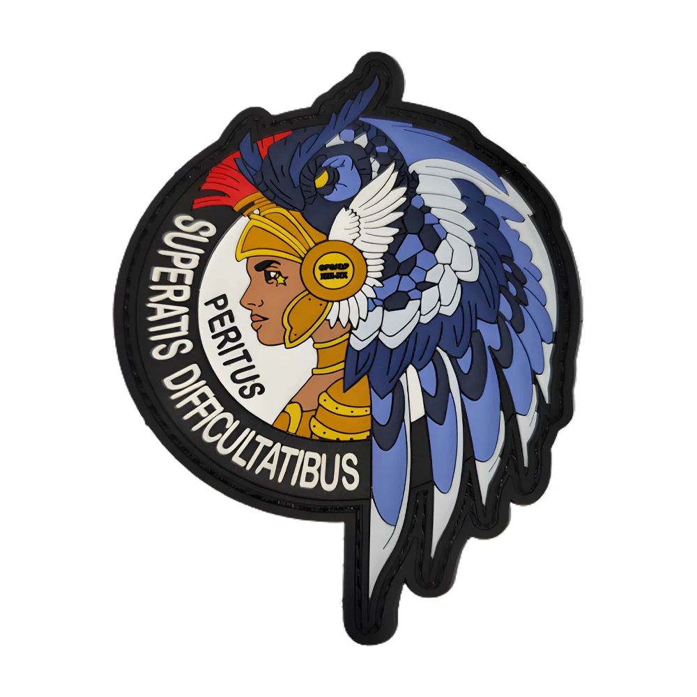 3D2D embroidery patches Logo tactical No Minimum Rubber iron on  rubber PVC Patches