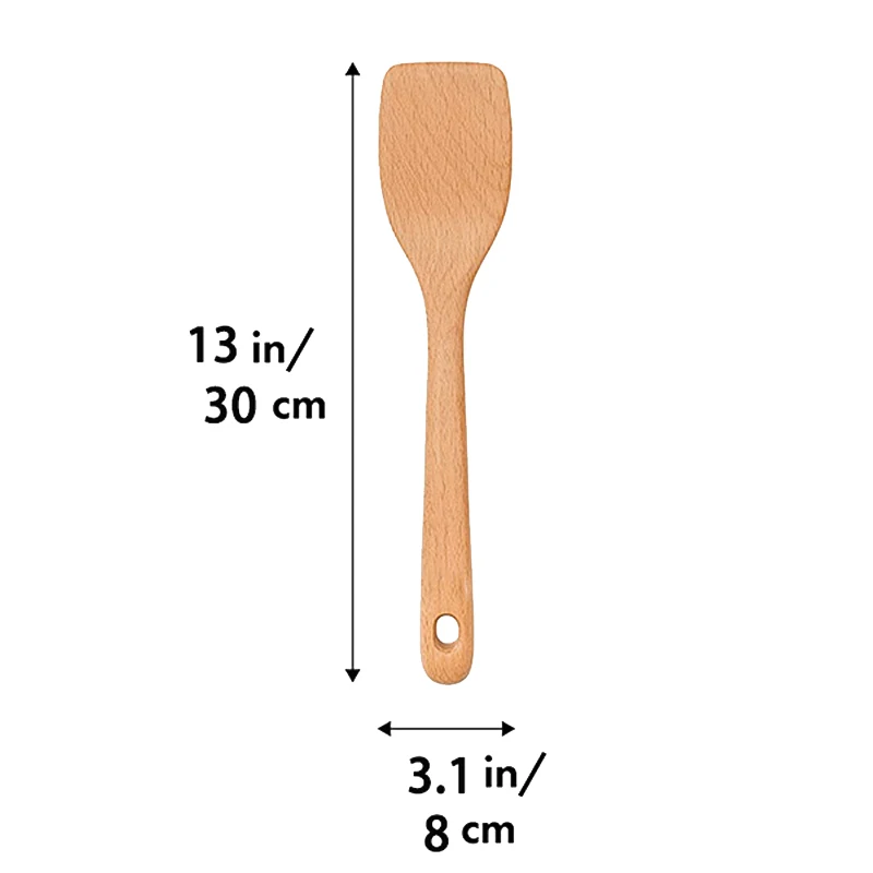Wholesale Customized High Quality Household Professional Wood Spatula Spoons For Cooking