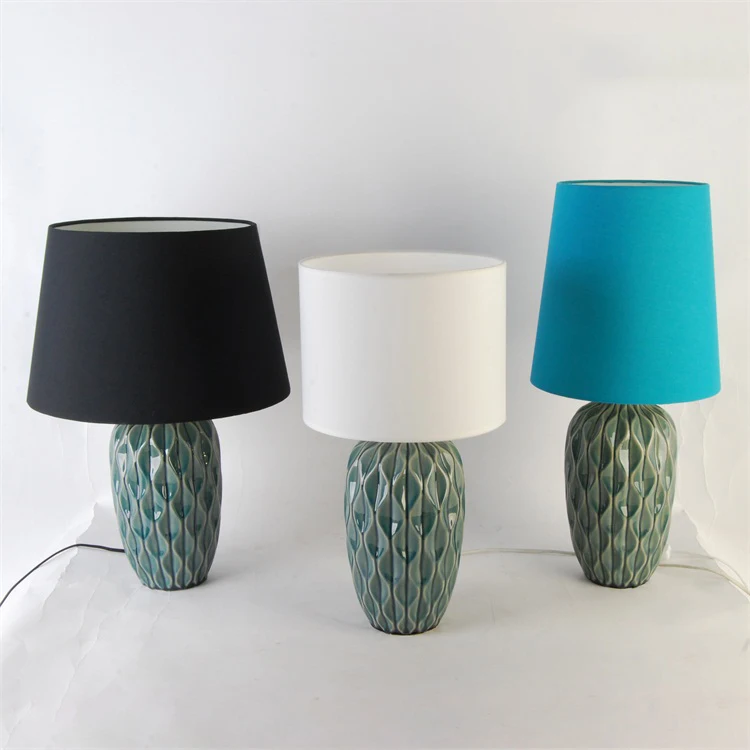 Custom Ceramic Vintage Lamp Table Light Incandescent Bulbs Hotel Table Lamp