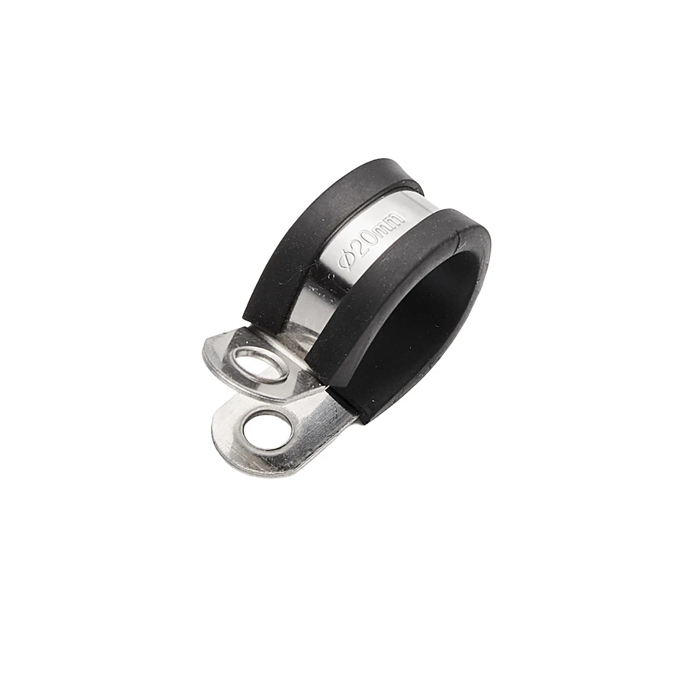 Wholesale price Rubber P Type Cable 316 304 Stainless Steel hose clamp with high quality