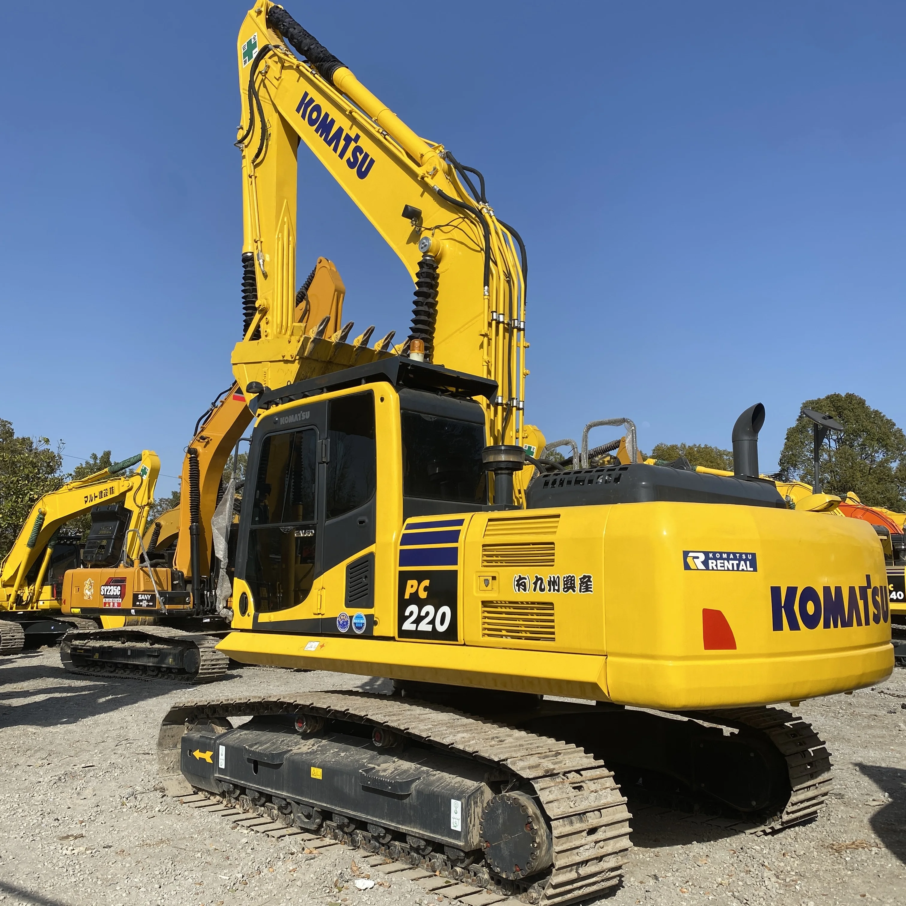 22ton pc220 Komatsu PC220-8 б/у экскаватор 90% новый с мощным двигателем по низкой цене