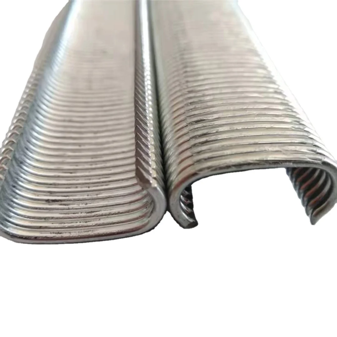 C Type Hog Ring Staples Metric Steel curved staples factory