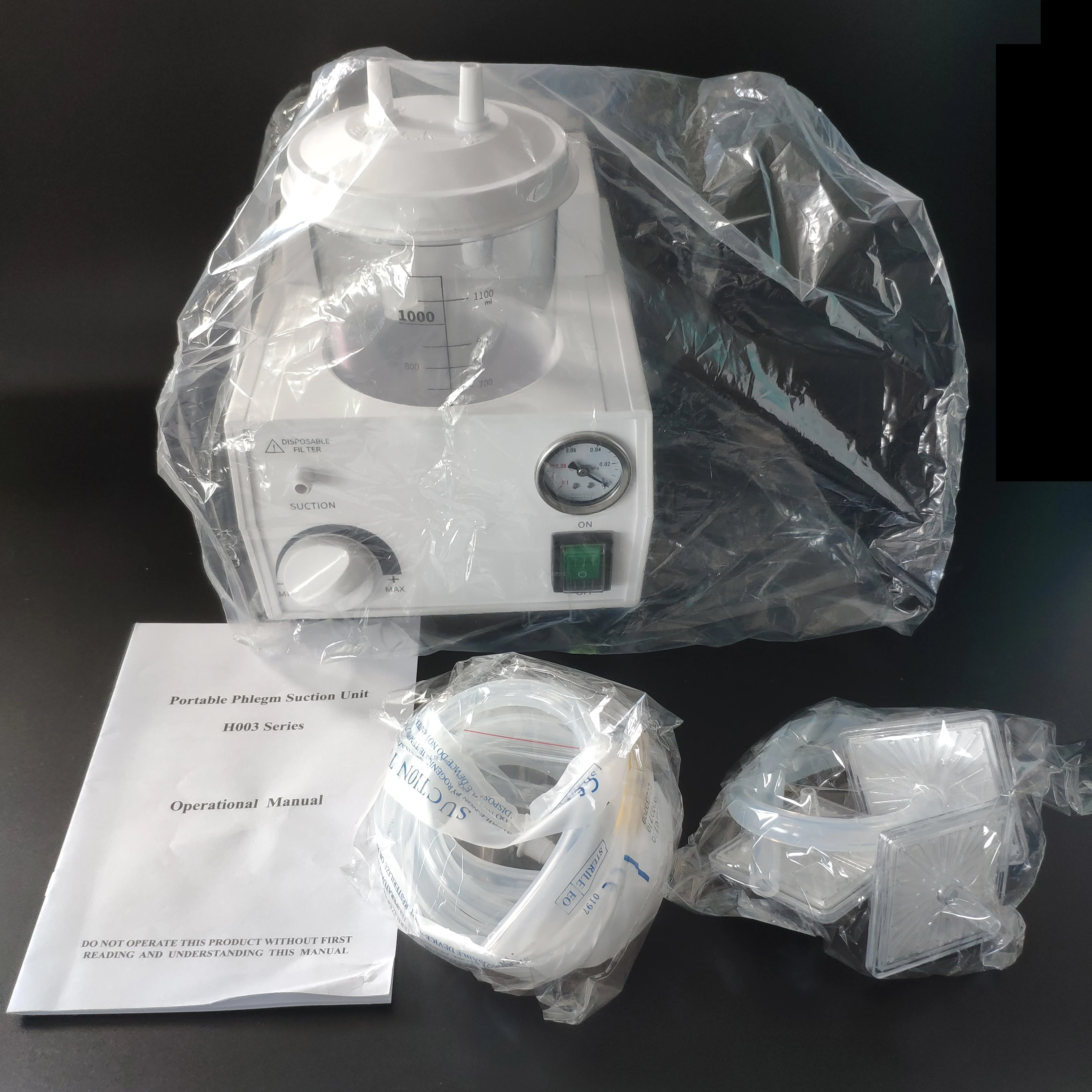 Medical Electric Hospital Surgical Sputum Aspirator Oil-Free Portable Phlegm Suction Machine With Negative Pressure Pump