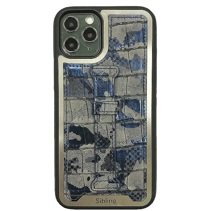 Durable luxury crocodile can customize any logo Eco-friendly phone cases