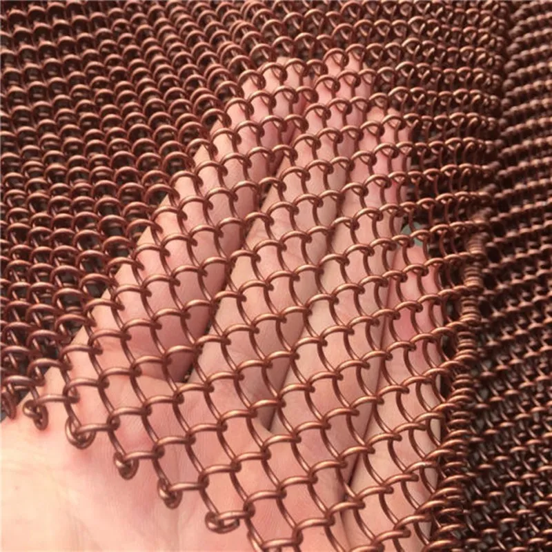 Wholesale good price Aluminum Decorative Metal Coil Drapery Chain Link Wire Mesh Curtain