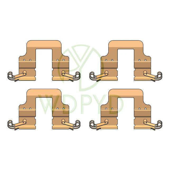 Auto Disc Brake Pad Clips China Best Brake Pad Kits Supplier For FMSI D1019 Cadillac/Pontiac