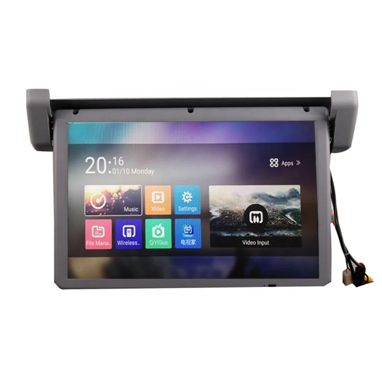 22 inch motorized flip down bus lcd ceiling monitor