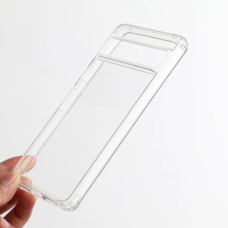 High Quality TPU PC Inner Airbag Anti Fall Bayer Anti Yellow High Penetration Transparent Phone Case For Google Pixel 7 Pro