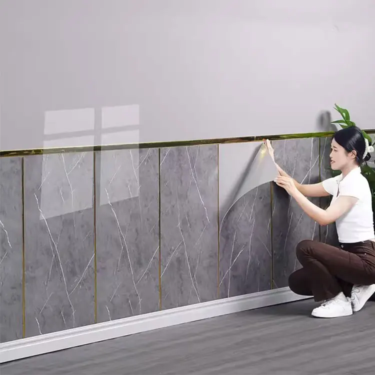 SXP Waterproof PVC Self Adhesive Foam Wallpaper 3D Brick Pattern Wall Tiles Sticker for kitchens