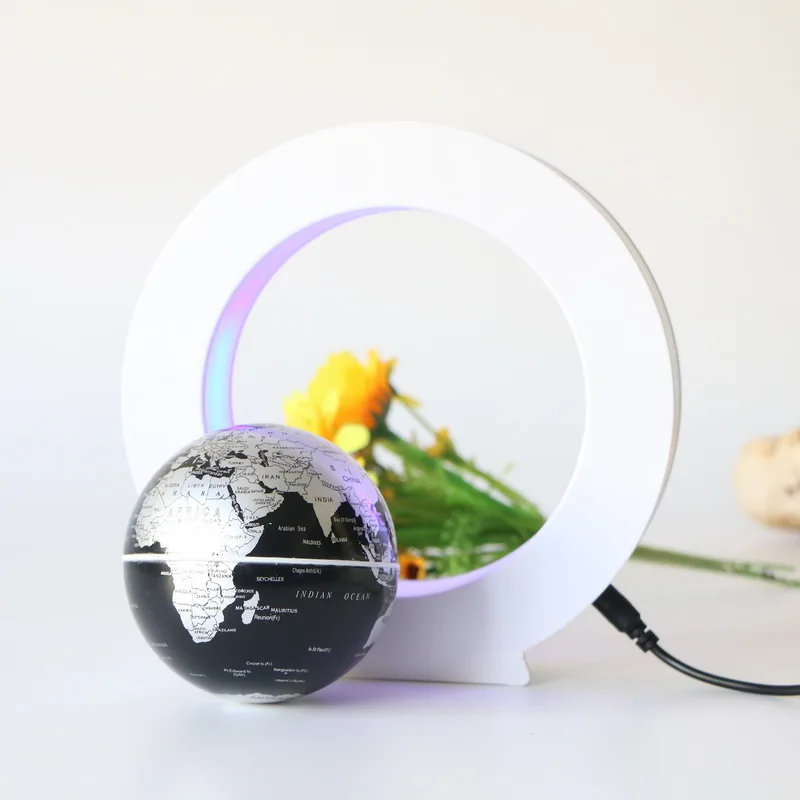 Ready To Ship Hot Selling O Base Led Lighting Levitating World Map Magnetic Floating Globe
