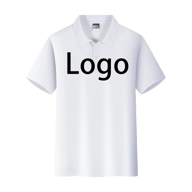 Unisex Customized Short-Sleeved Polo Shirt Breathable Pure Cotton Corporate Culture Advertising Workwear