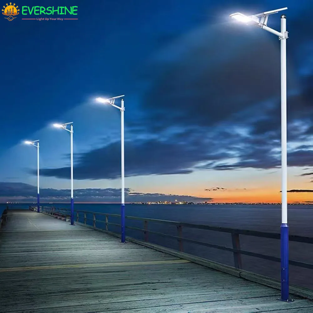 Professional Supply of Solar LED Lighting Pole Cheap Outdoor Conical Yard and Square Light Pole Made of Galvanized Steel