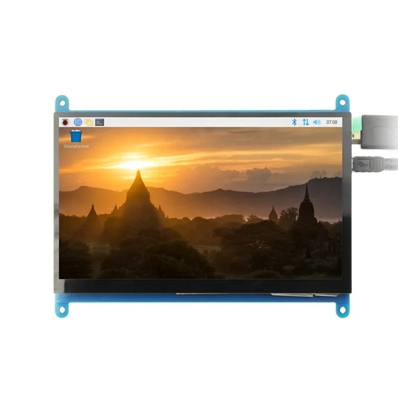 7 Inch LCD Capacitive Touch Screen 1024x600 IPS LCD Display For Raspberry PI 3