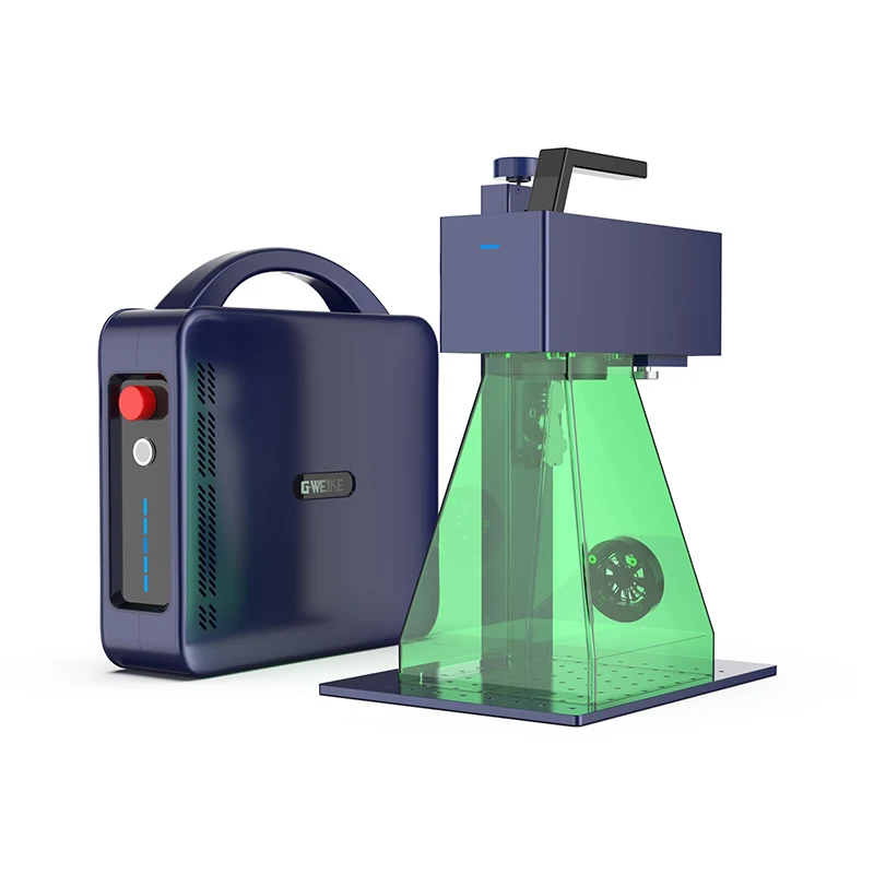 G2 PRO small smart portable fast speed Color engraving 20w 30W Fiber Laser Marking machine for metal and nonmetal