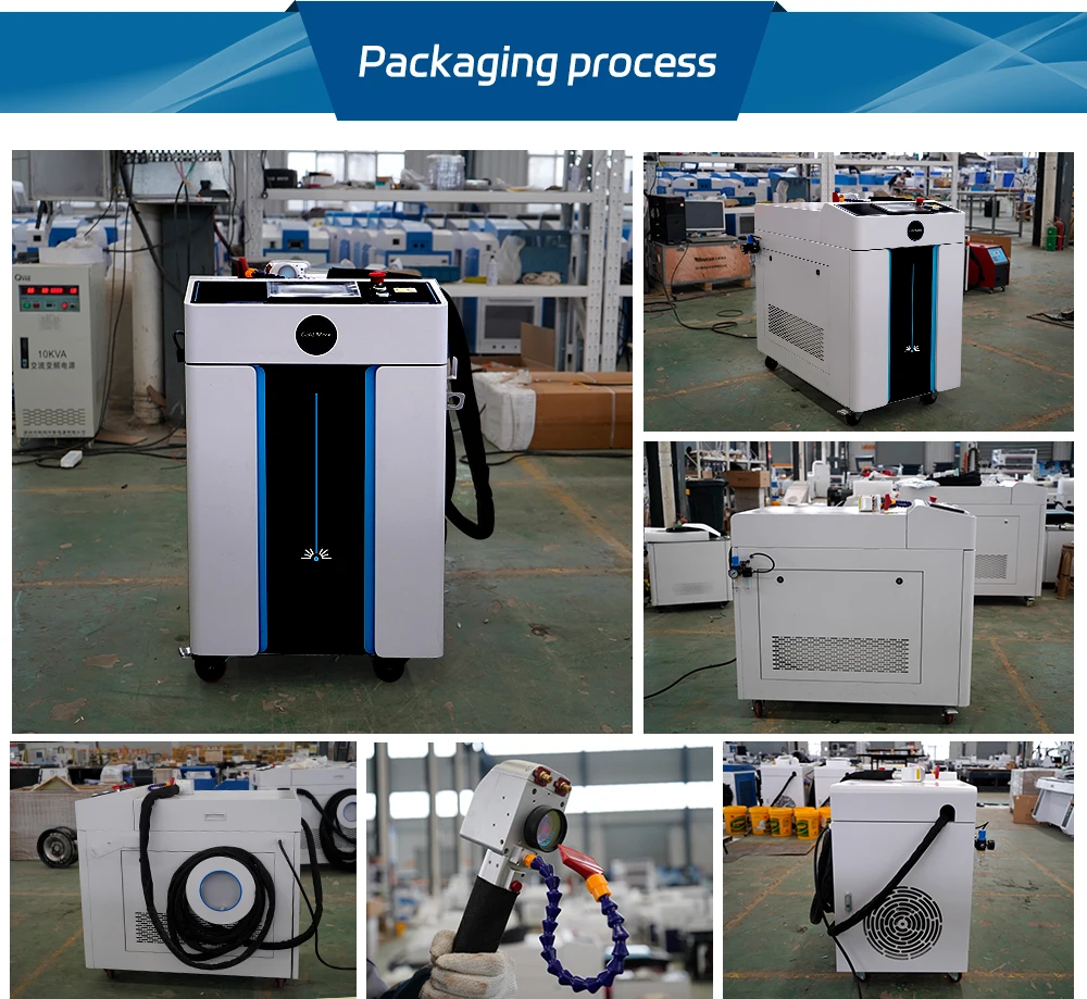 Pulse laser  cleaning  machine remove graffiti wood stone  iron  alloy  metal 500w 1000w small size