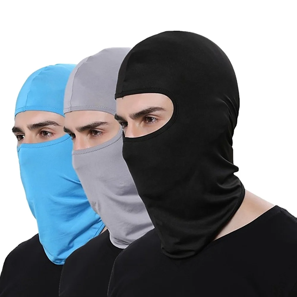 Motorcycle Face Mask Cycling Balaclava Full Cover Face Mask Hat Balaclava Ski Neck Summer Sun Ultra UV Protection Thin Hot