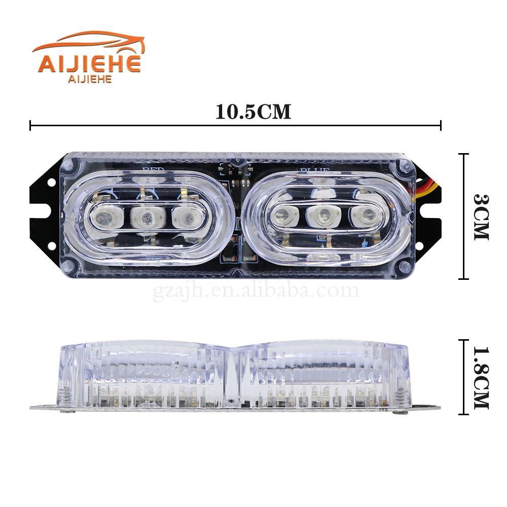 Motorcycle red and blue LED brake light strobe light super bright 12V decorative tail light