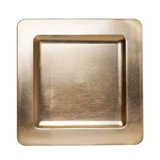 Best Quality Stainless Steel Custom Shape Serving Plate Rust Resistant Perfect for Home and Restaurant  Appetizers Snacks