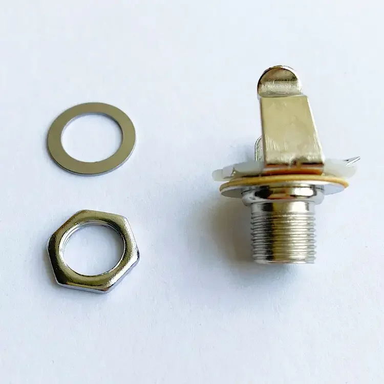 1/4 Inch 6.35mm Switchcraft Guitar Input Jack Mono Chassis Input Output Guitar Jack for Guitar Parts