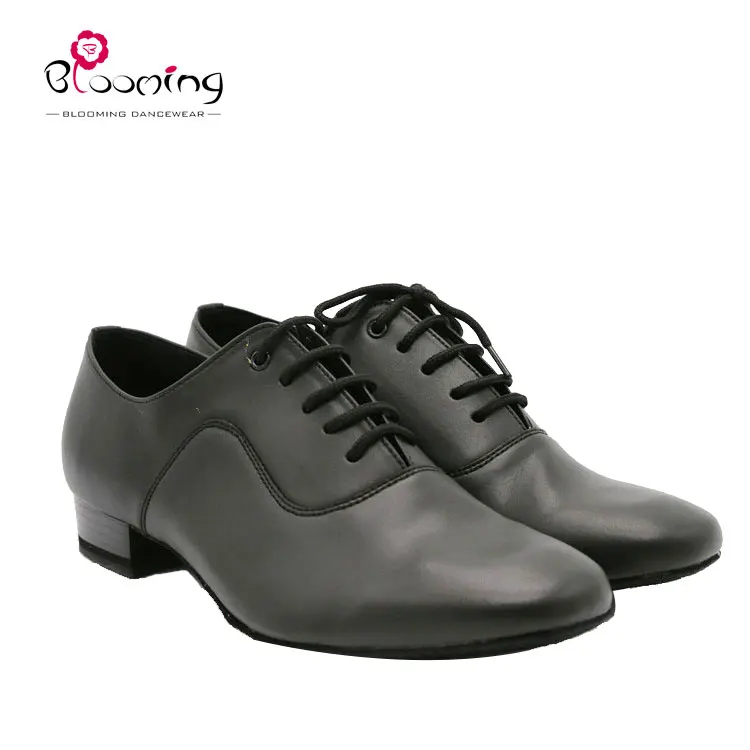 Men leather professional latin salsa tango dance shoes