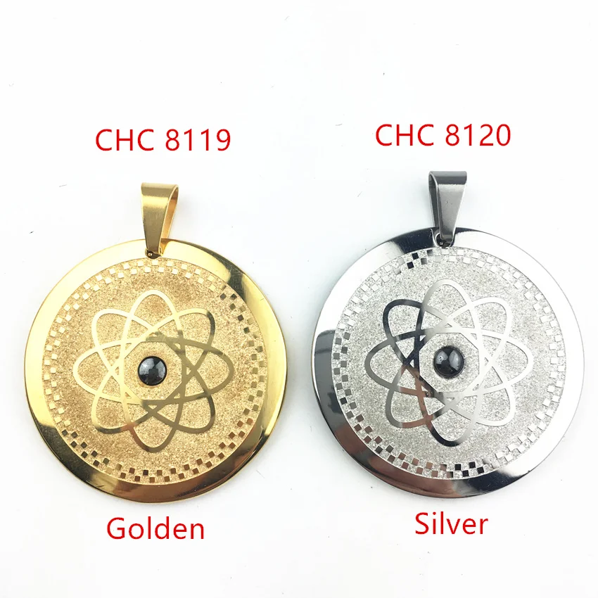8119 Kalung чокер Liontin Подвеска из нержавеющей стали Квантовая скалярная энергия кулон для
