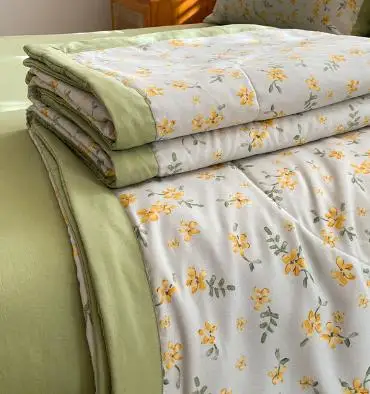 Washing cotton and hemp and soybeans are being double -layer of gauze summer by a single and double summer summer
