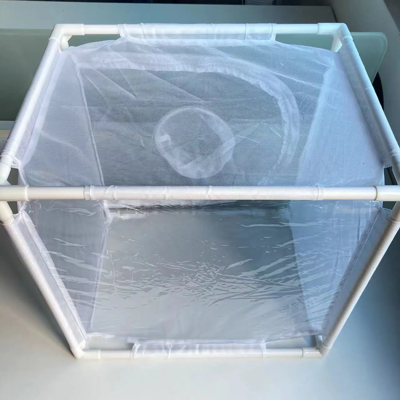 40x30x40 см ПВХ рептилий пластиковый поддон для стабильной PVC дверная рама насекомых клетка Складная Москитная со сваренными поддонами