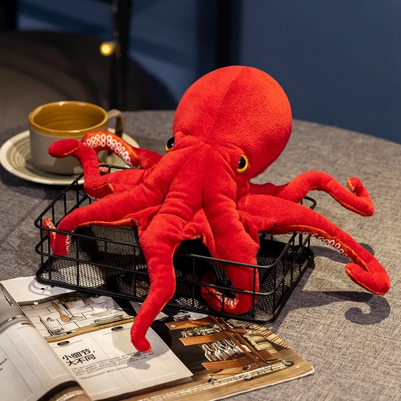 Hot Selling Lifelike Soft Ocean Sea Animal Stuffed Plush Octopus Toys Sea Animal Aquarium Souvenir Gift