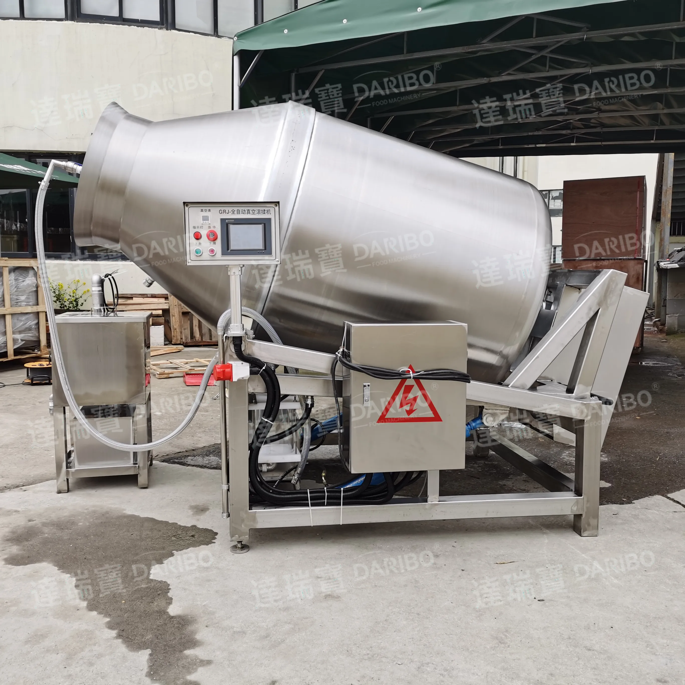 Vacuum Meat Mixer Machine Electric Industrial Stainless Steel Marinade Equipment for Beef Meat Chicken Pickle Machinery