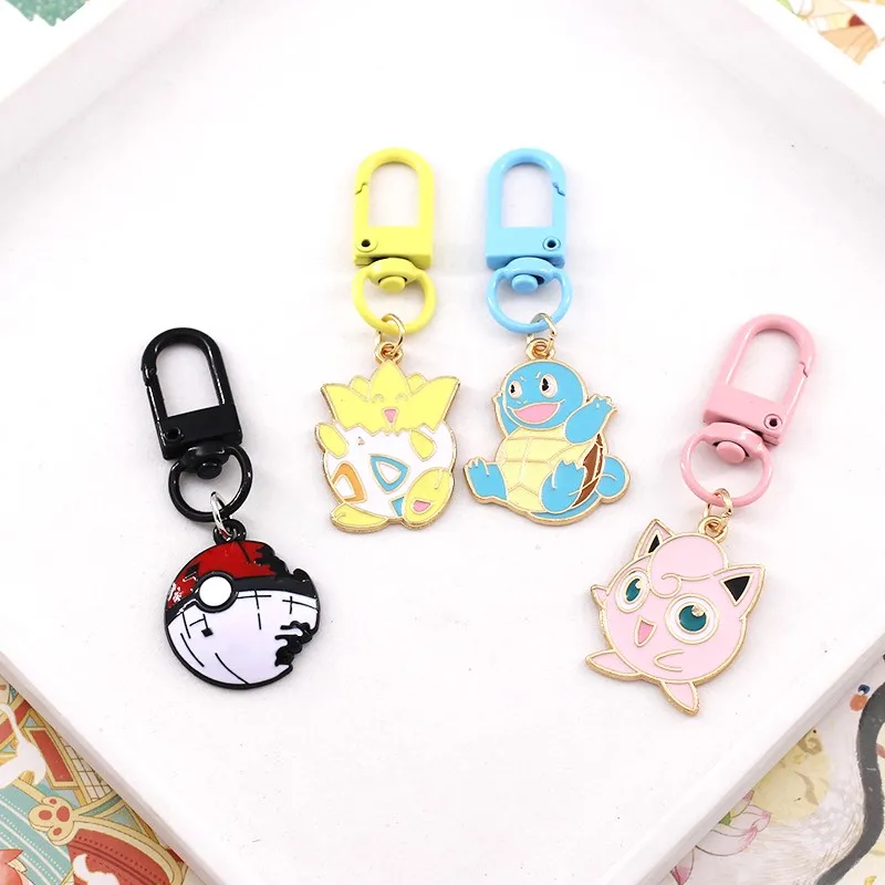 Wholesale Hard Soft Enamel Custom Key Chain Colorful Keyrings Souvenir Cute Cartoon Metal Keychains
