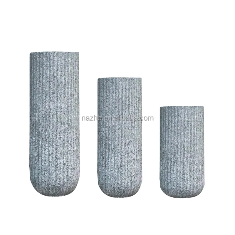Цилиндрические цветочные горшки высокого качества из стекловолокна комнатные уличные украшения дома для балкона
