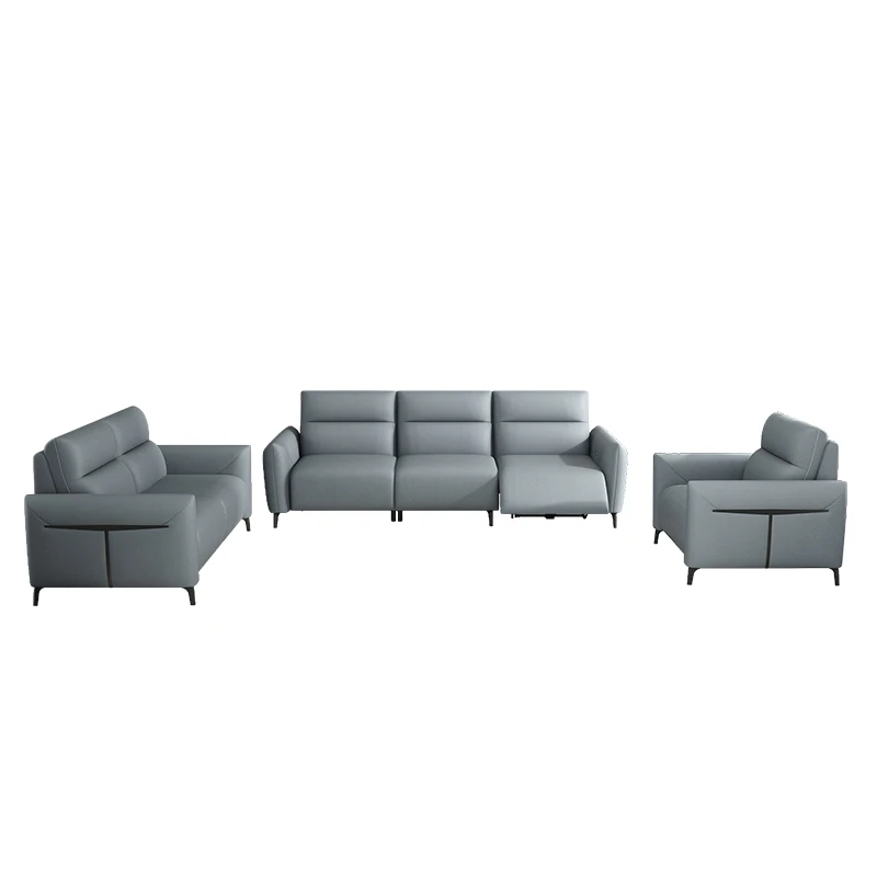 wholesale I shape electric  automatic  sofa bed for living room home 1+2+3 recliner sofa bed
