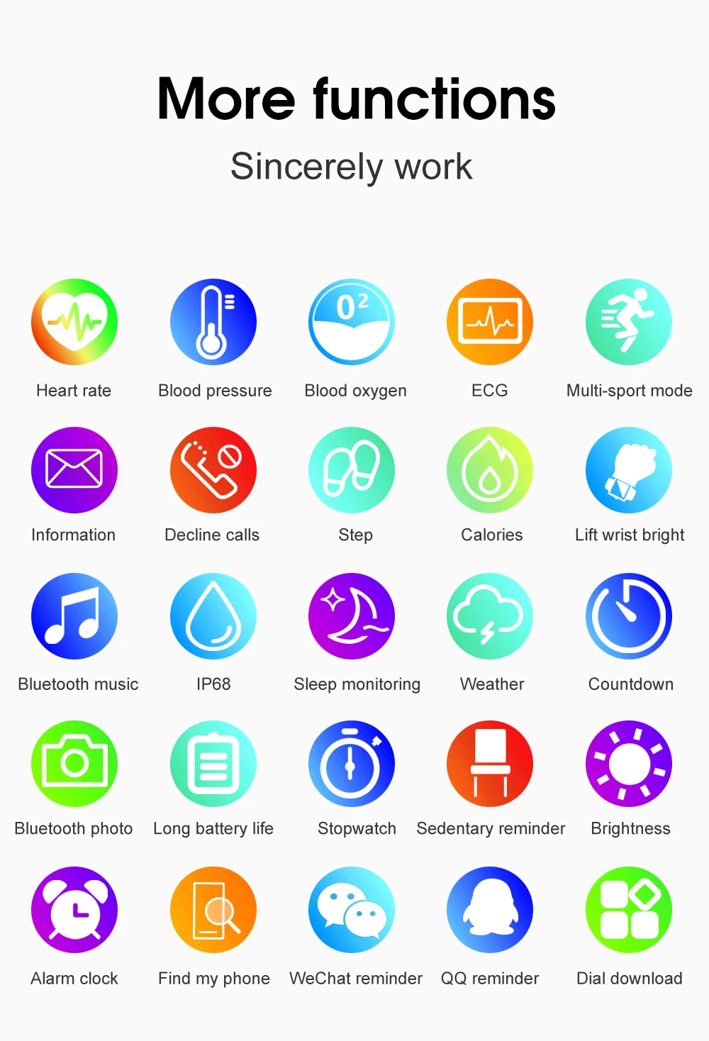 
Innoliance S20 Smart Watch IP68 Waterproof Sports 1.4 Inch Full Touch Screen ECG Smartwatch Man Woman Bth Bracelet for Android 