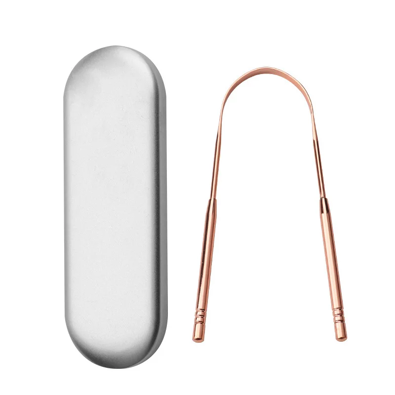 Amazon hot sales rose gold stainless steel tongue