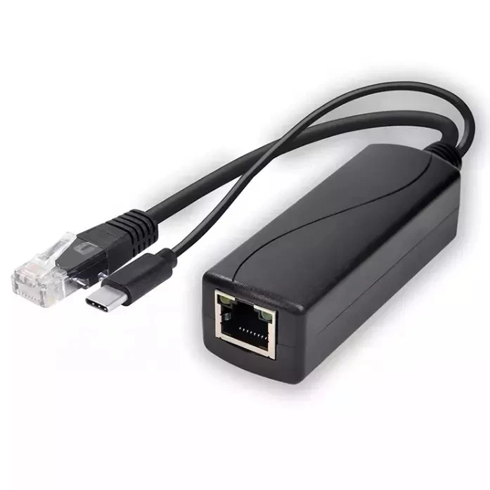 12V 2.5A Gigabit Type-C USB PoE Splitter Power over Ethernet RJ45 adapter 48V to 12V 2.5A Splitter
