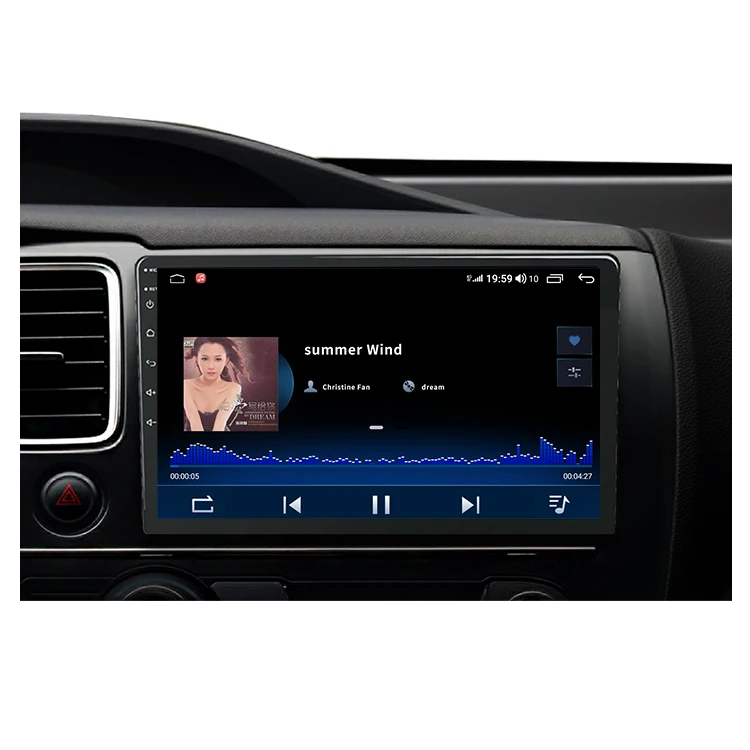 Handsfree 10 Inch Touch Screen Music System Car DVD Player Navigation Car Radio 2 Din Android GPS