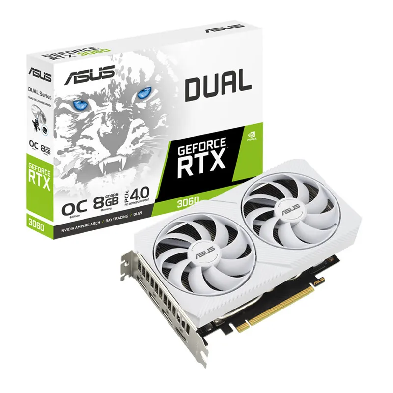 RTX3060 GPU computer graphics card game graphics card DUAL-RTX3060-O8G-WHITE