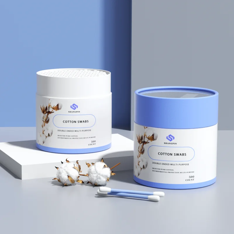 Wholesale Unique Eco Friendly Color Safe and Healthy Children And Adults Baby Cotton Swab Paper Tube